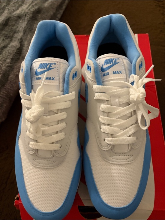 Nike Other - Nike White and Light Blue Air Max 1 Sneakers